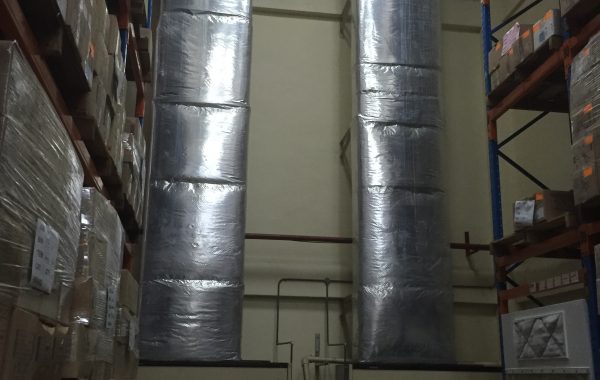 Installation of ducting and AHU unit